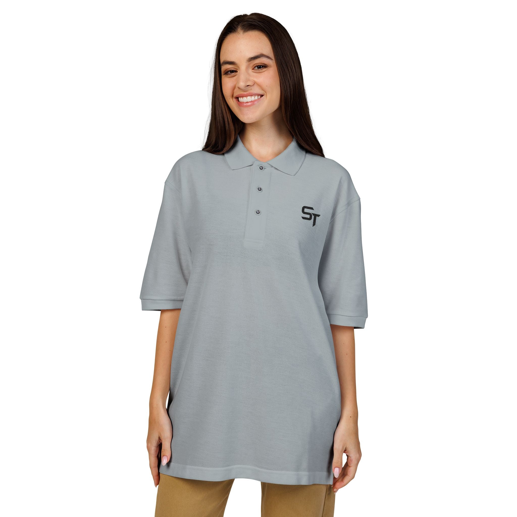 Unisex Polo Shirt Gray